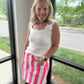 Neon Tide Stripe Skirt