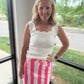 Neon Tide Stripe Skirt