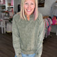 Mineral Lace Sweatshirt- Olive