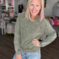 Mineral Lace Sweatshirt- Olive