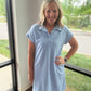 Bluebell Breeze Scallop Dress
