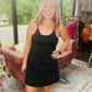 Setting Records Tennis Dress: Black