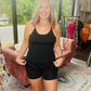 Setting Records Tennis Dress: Black
