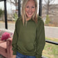 On the Go Luxe Pullover- Green