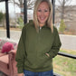On the Go Luxe Pullover- Green