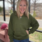 On the Go Luxe Pullover- Green