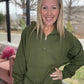 On the Go Luxe Pullover- Green