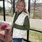 On the Go Luxe Pullover- Green