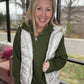 On the Go Luxe Pullover- Green
