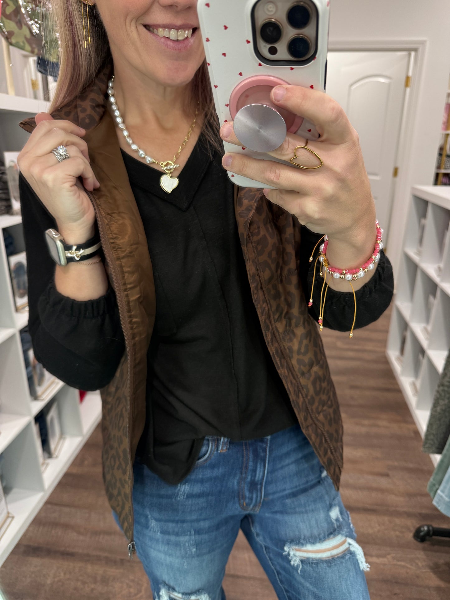 Heart Pearl Necklace