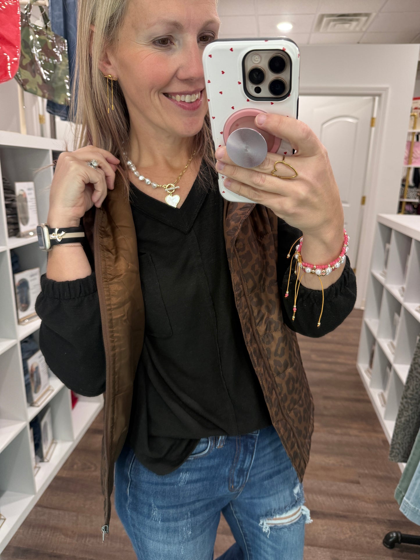 Heart Pearl Necklace