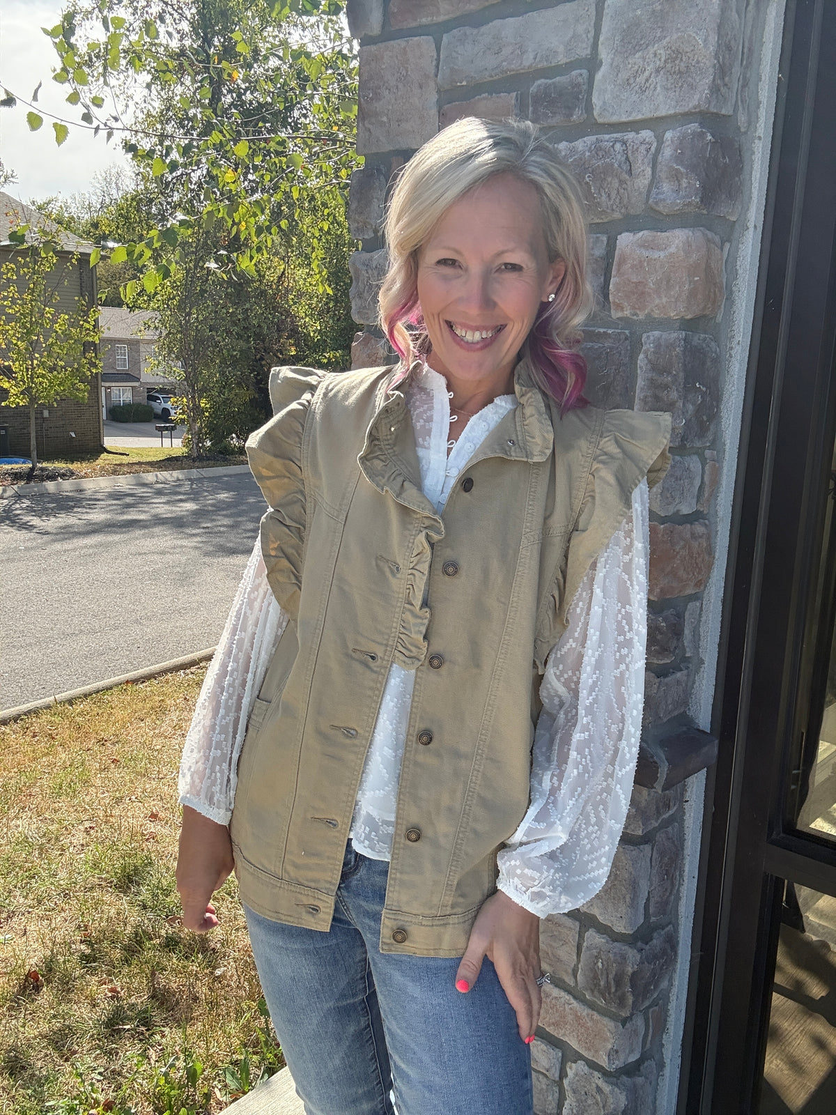 A Little Ruffle Vest