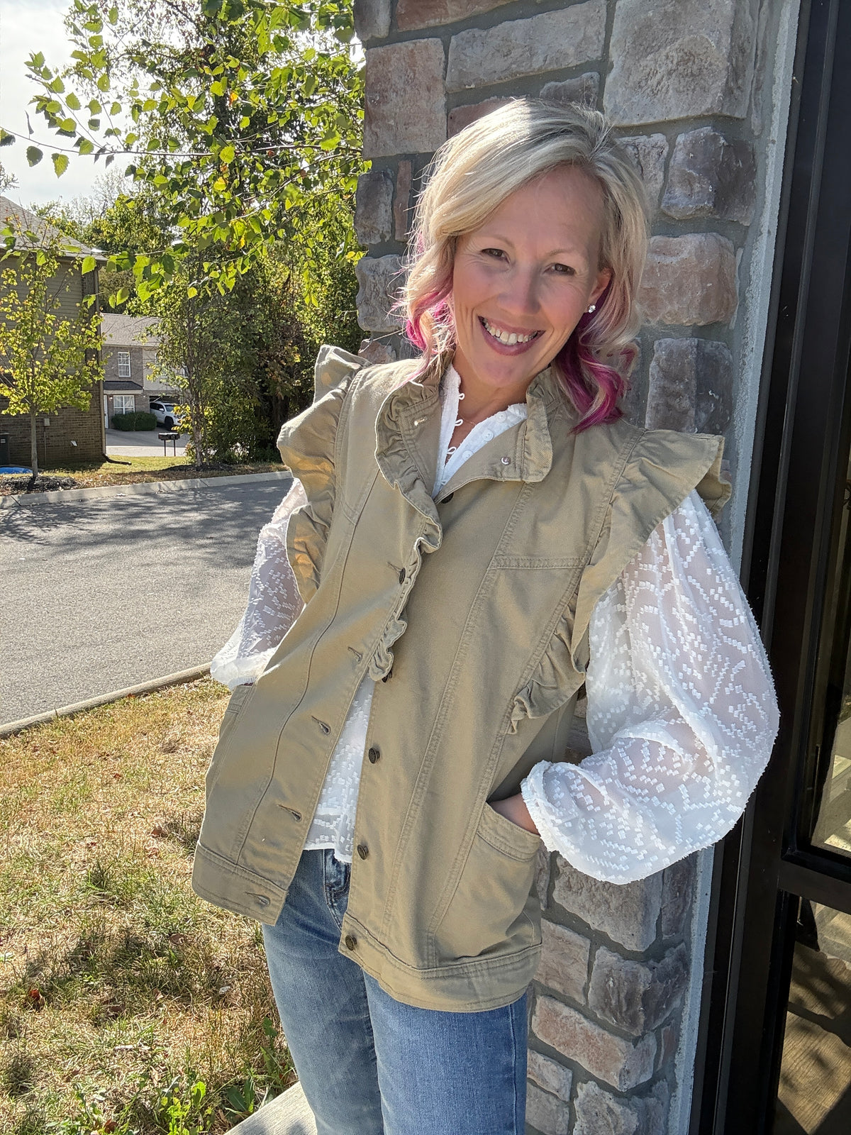 A Little Ruffle Vest