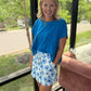 Watercolor Blossom Skort