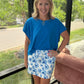 Watercolor Blossom Skort