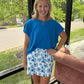 Watercolor Blossom Skort