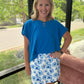 Watercolor Blossom Skort