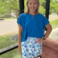 Watercolor Blossom Skort