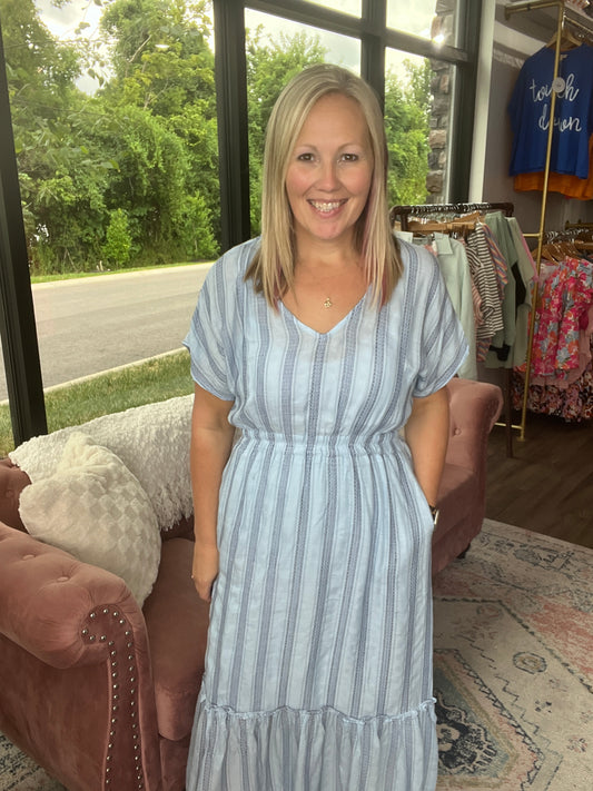 Brynne Maxi Dress- Blue (S)