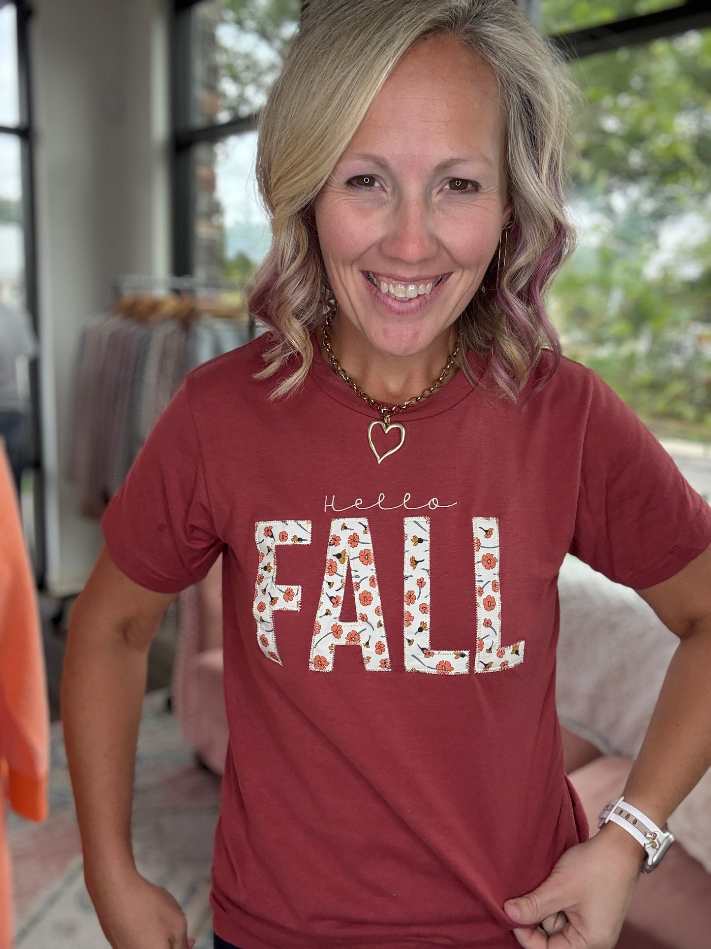 Hello Fall Applique Tee