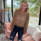 Free Spirit Bell Top- Mocha