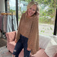 Free Spirit Bell Top- Mocha