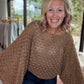 Free Spirit Bell Top- Mocha