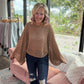 Free Spirit Bell Top- Mocha