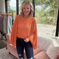 Free Spirit Bell Top- Orange