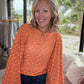 Free Spirit Bell Top- Orange