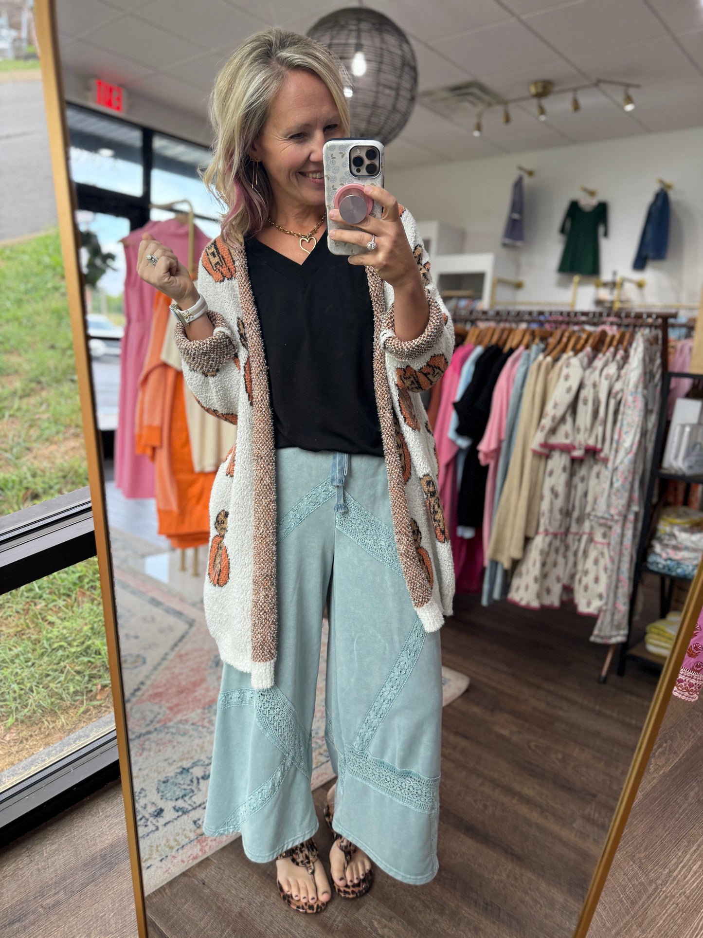 Vintage Lace Trim Pants