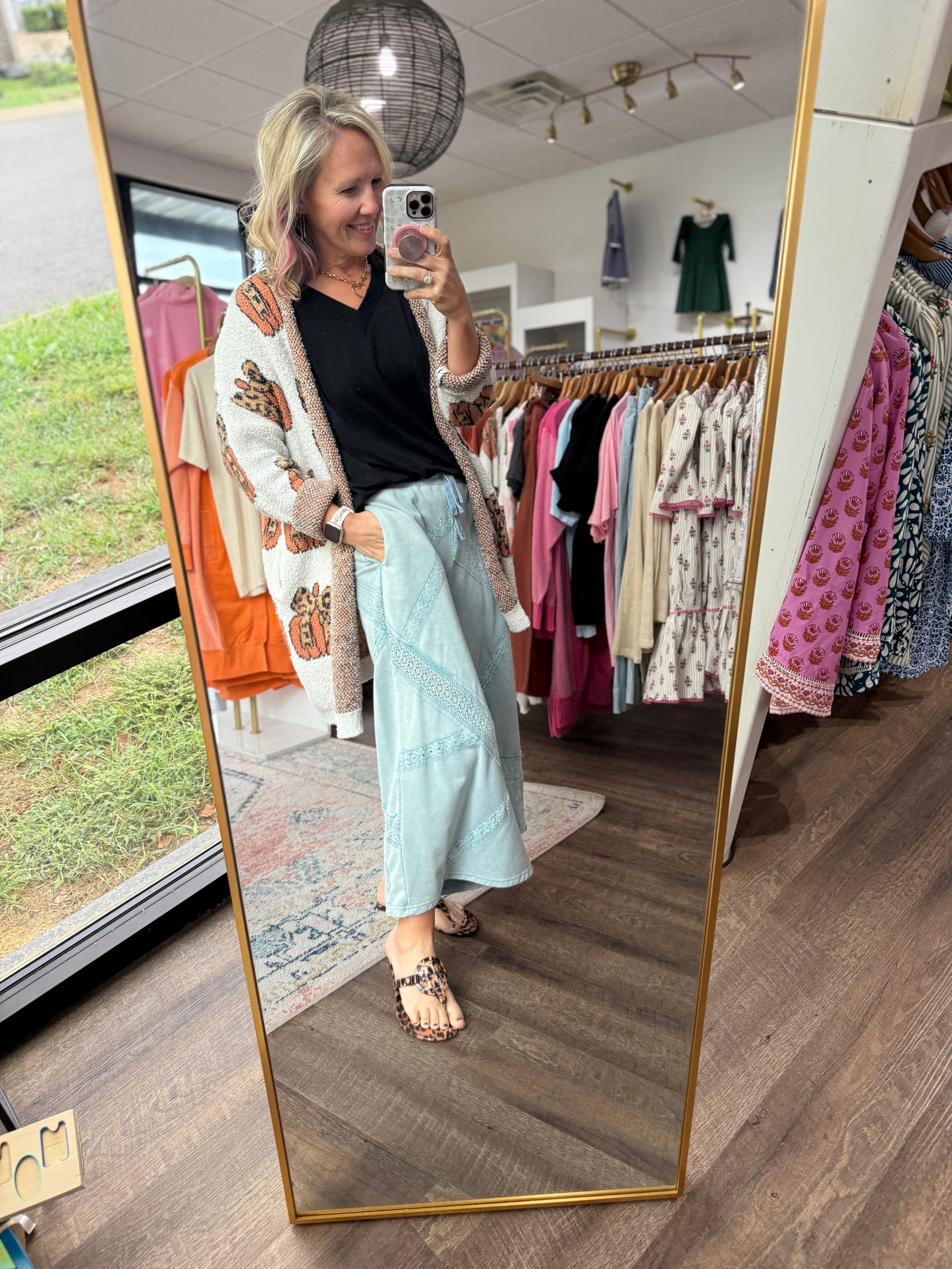 Vintage Lace Trim Pants