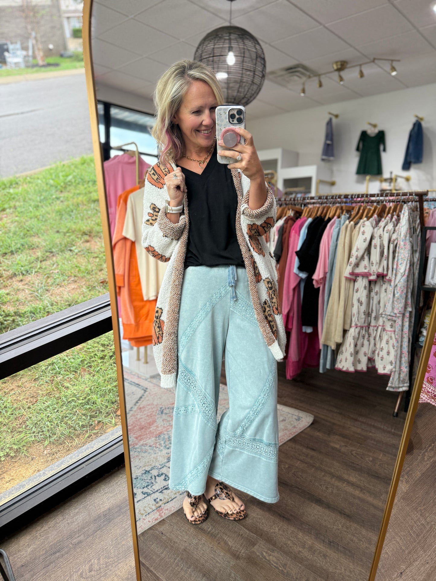 Vintage Lace Trim Pants