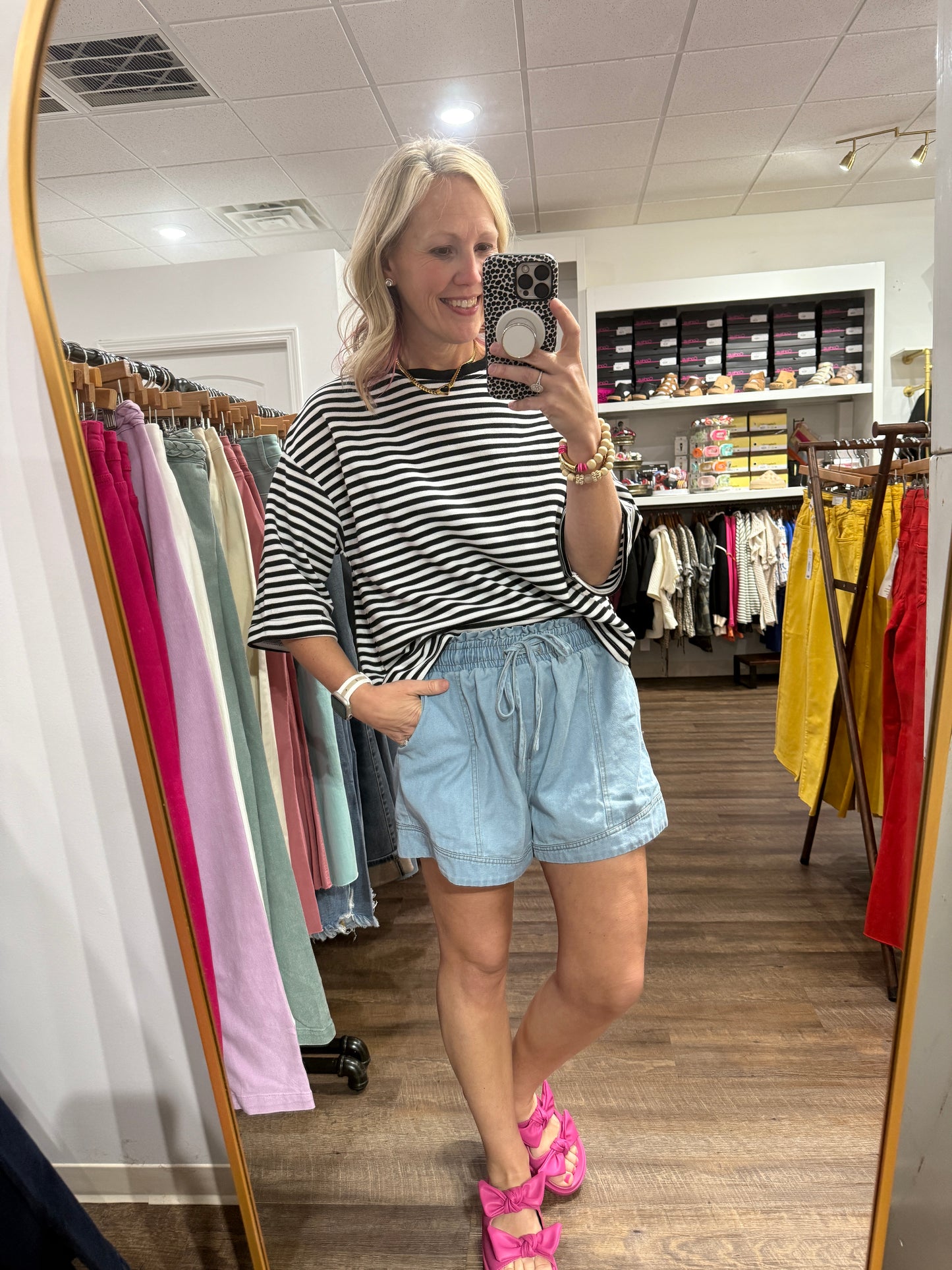 Bow Cut Out Top- Black