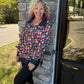 Pretty in a Pullover- Floral