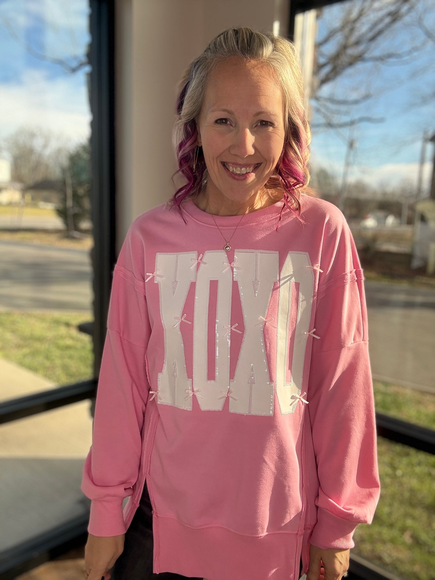 Bow-Tied Kisses Sweatshirt