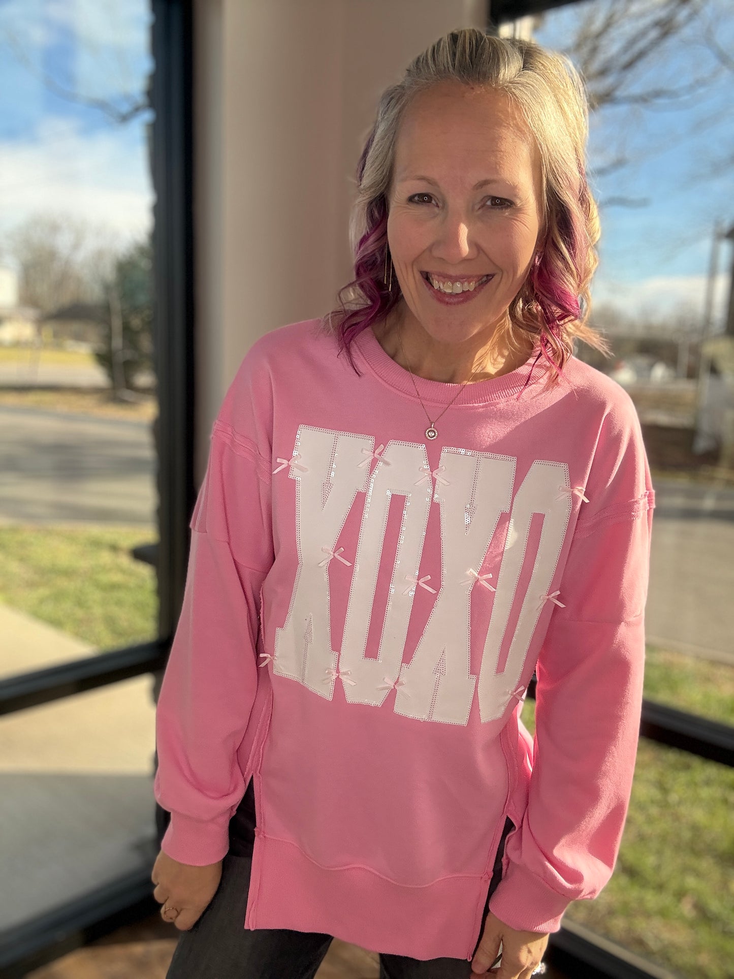 Bow-Tied Kisses Sweatshirt