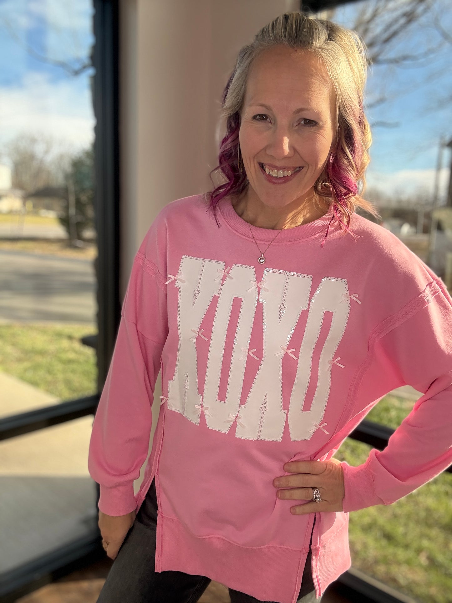 Bow-Tied Kisses Sweatshirt