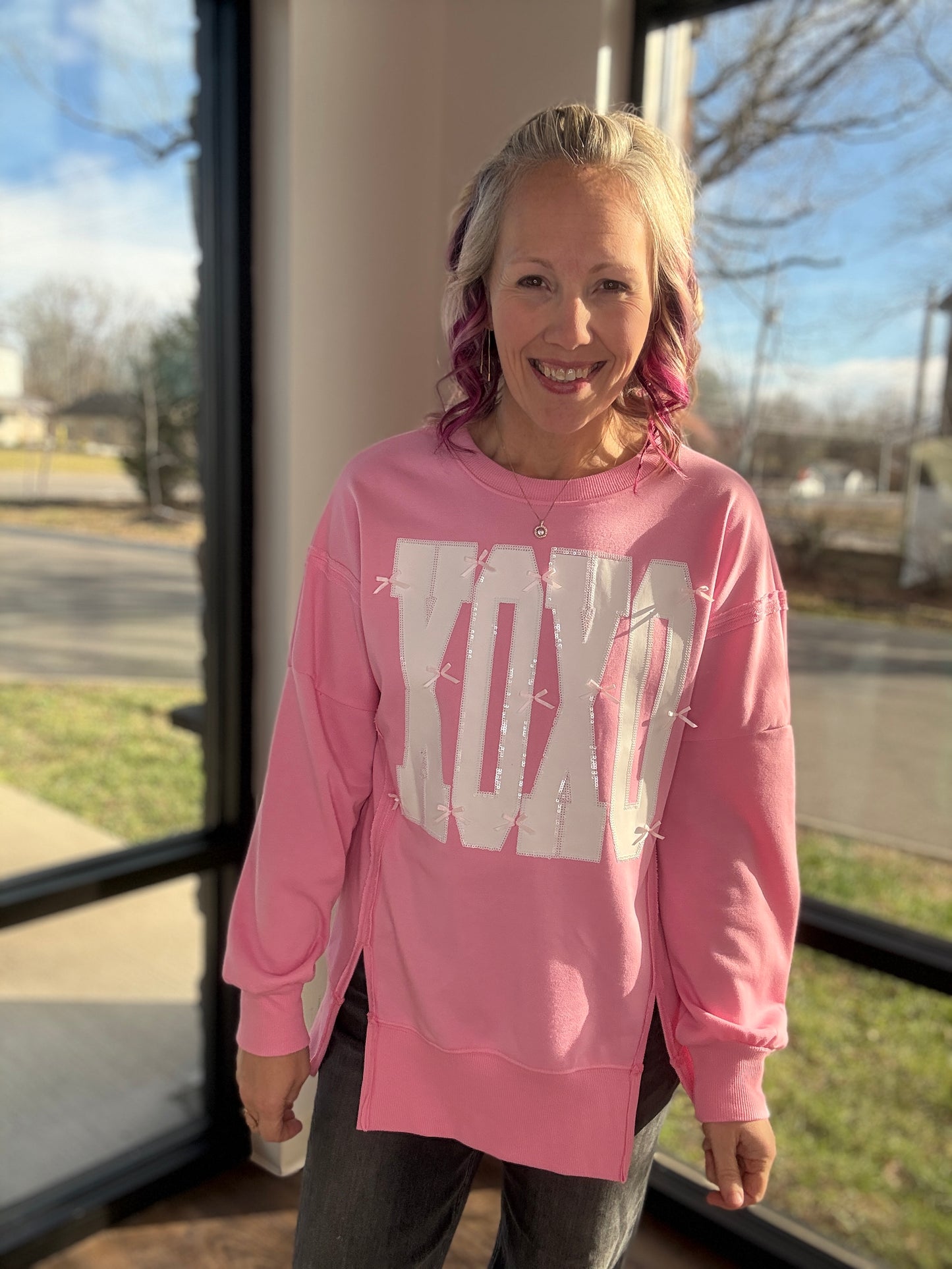 Bow-Tied Kisses Sweatshirt