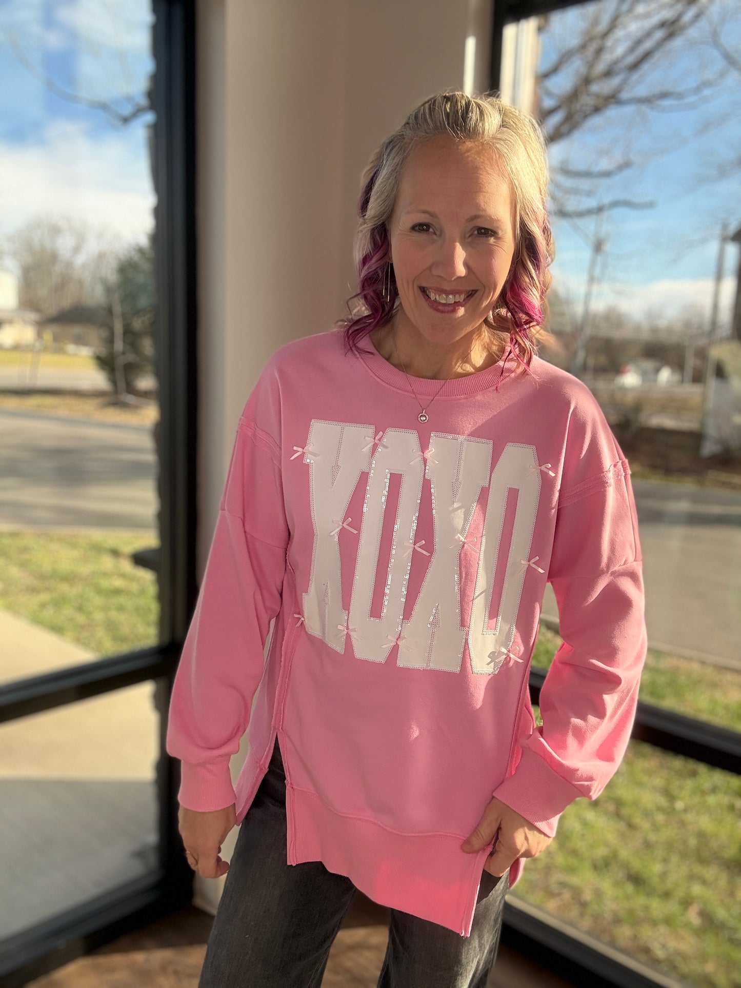 Bow-Tied Kisses Sweatshirt