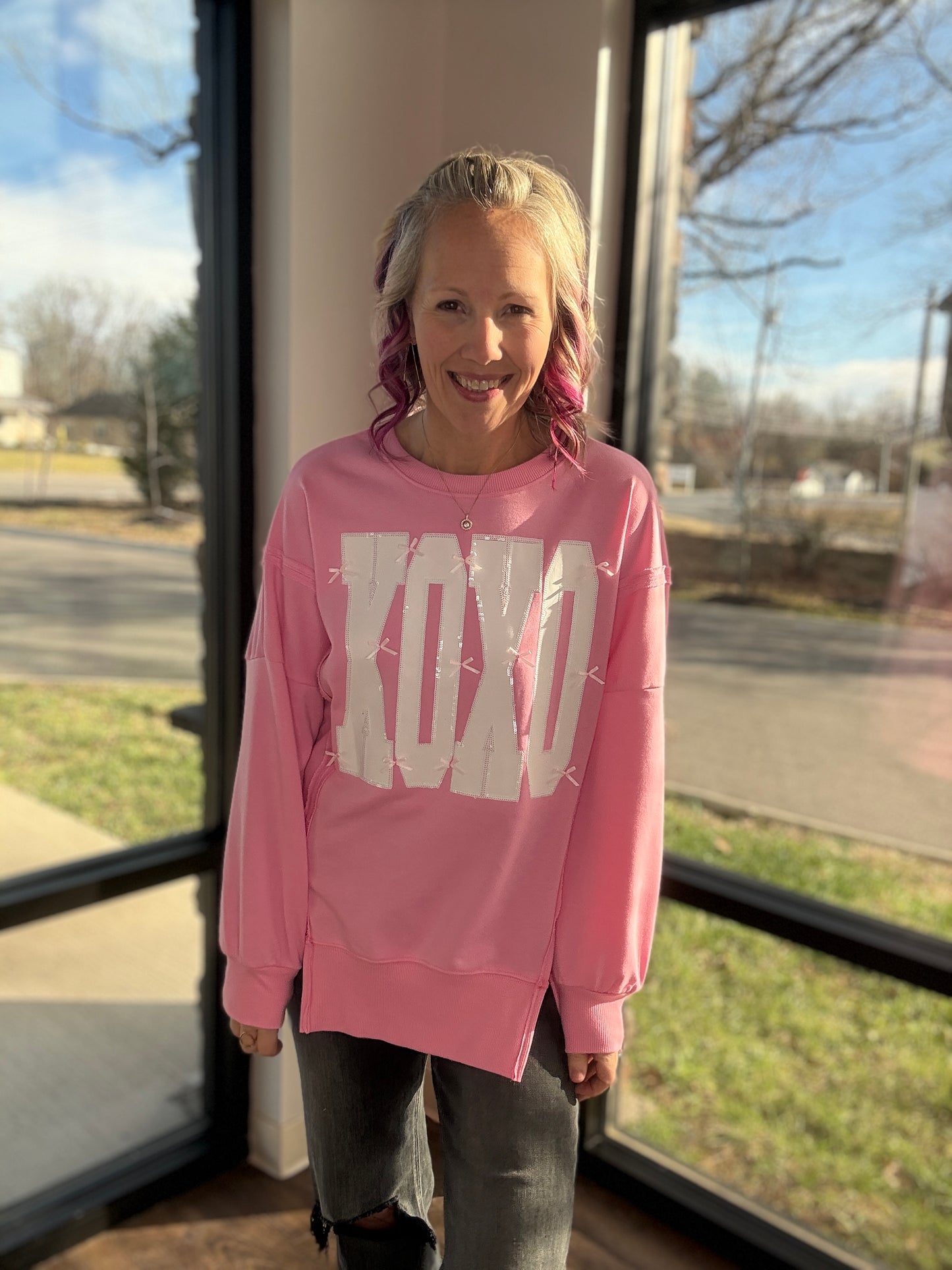 Bow-Tied Kisses Sweatshirt