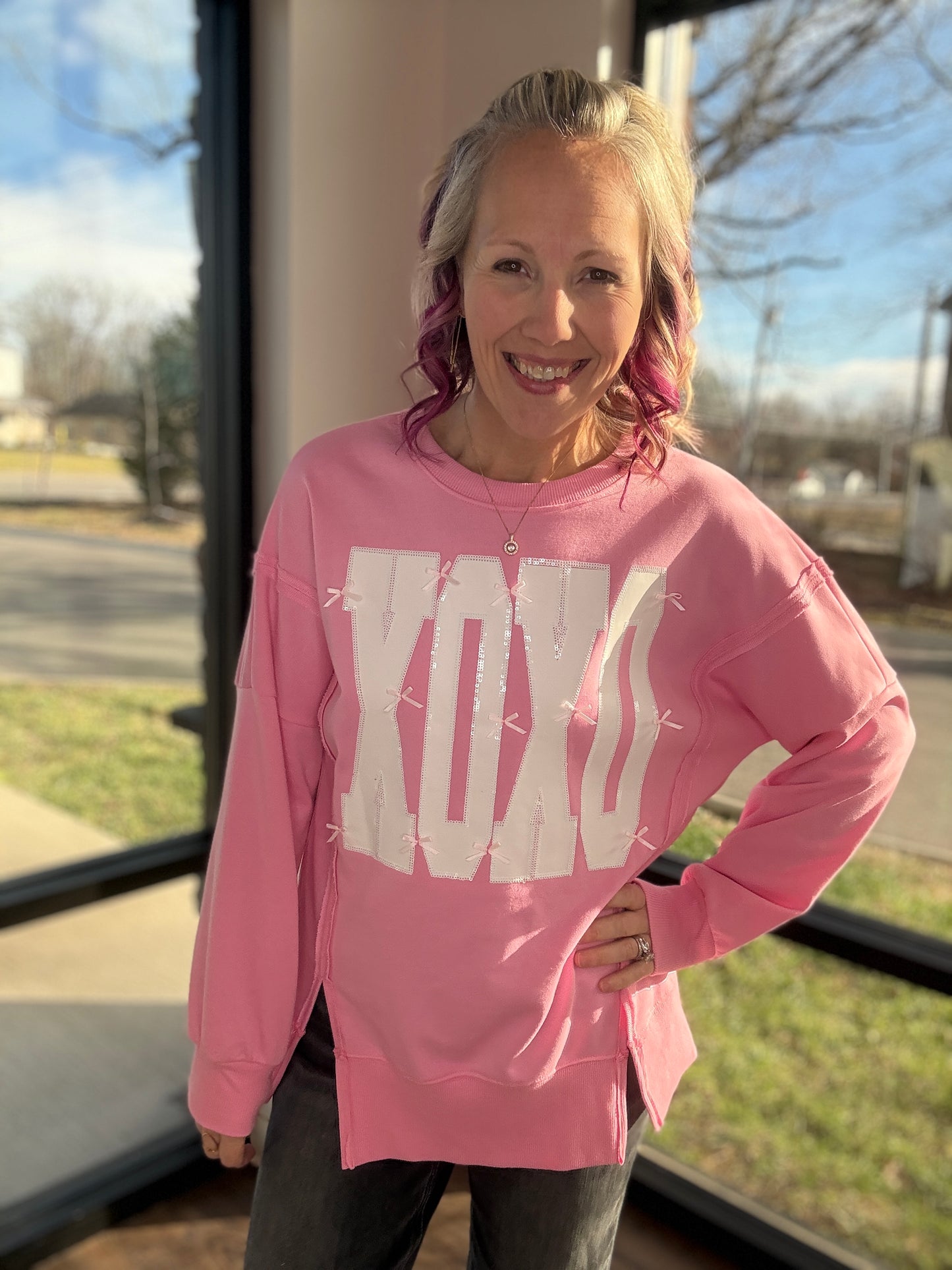 Bow-Tied Kisses Sweatshirt