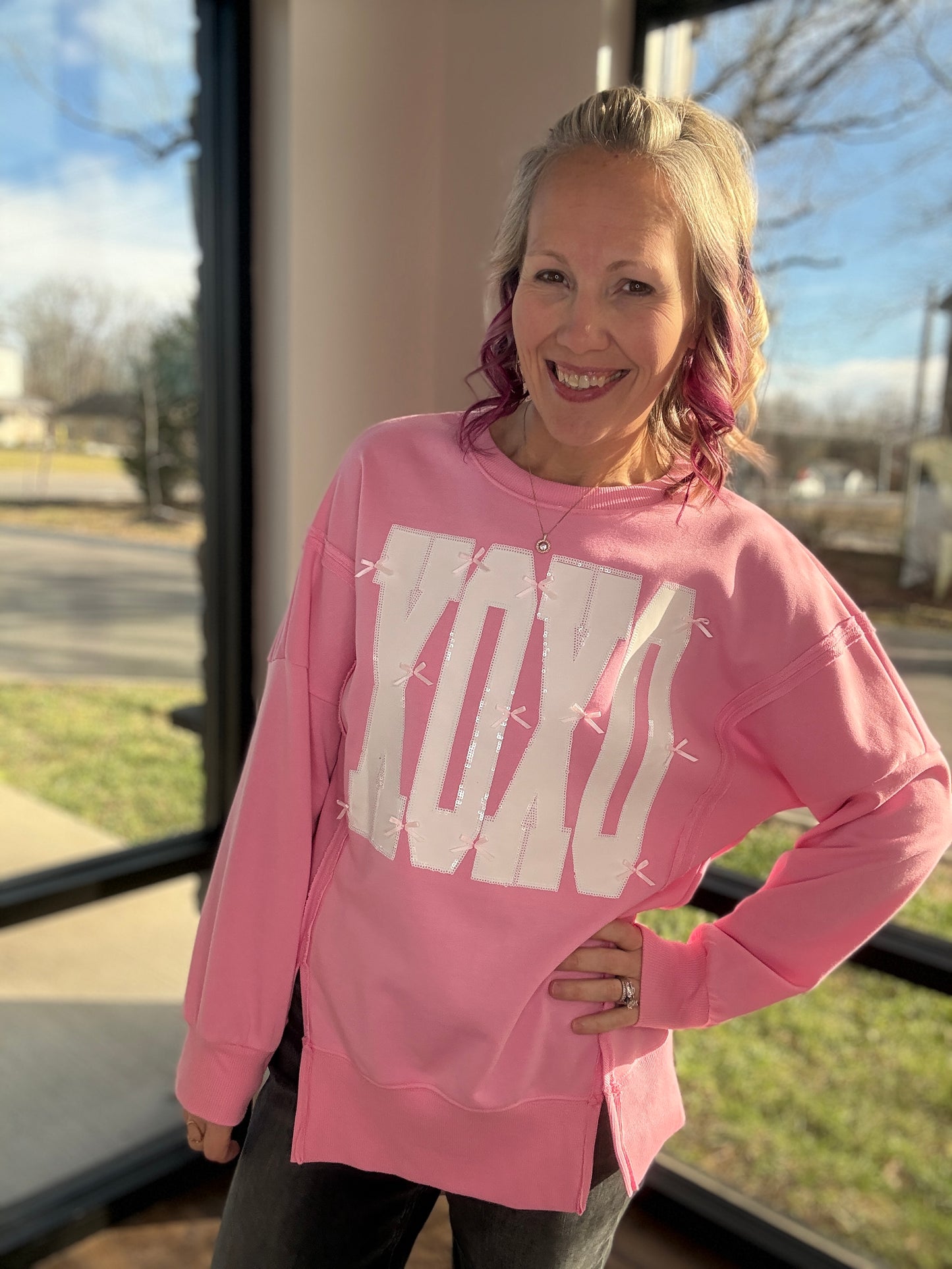 Bow-Tied Kisses Sweatshirt