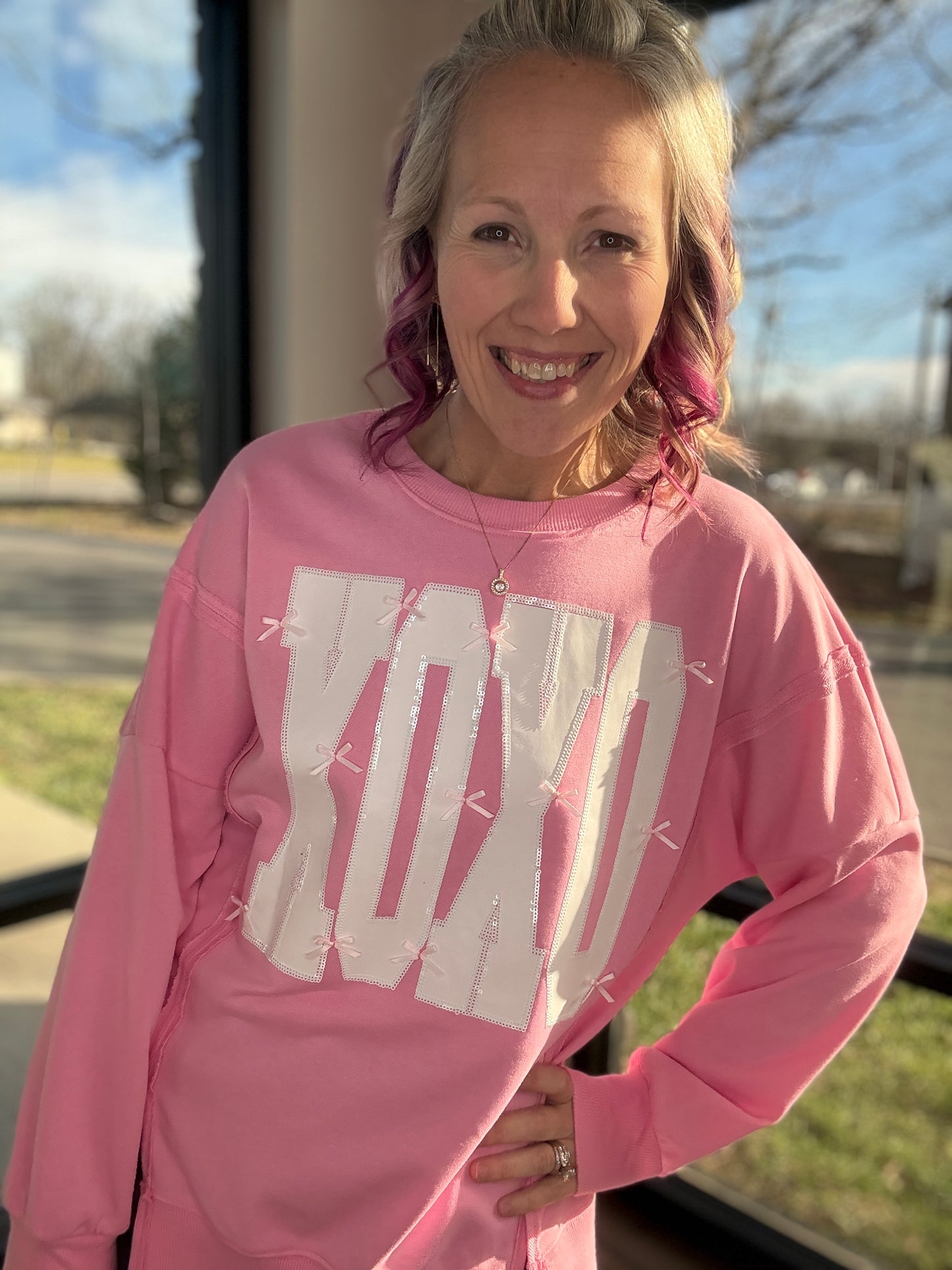 Bow-Tied Kisses Sweatshirt