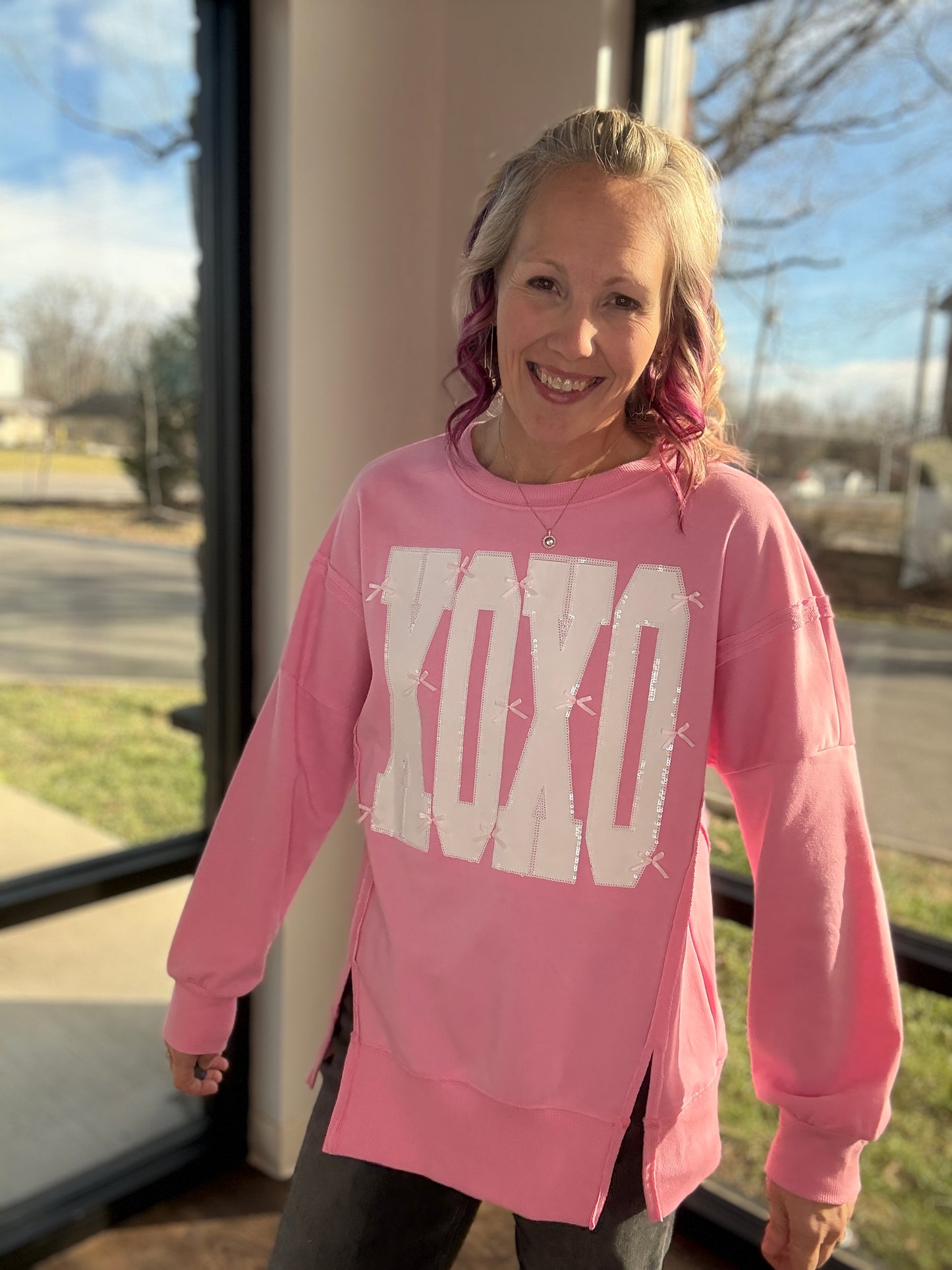 Bow-Tied Kisses Sweatshirt