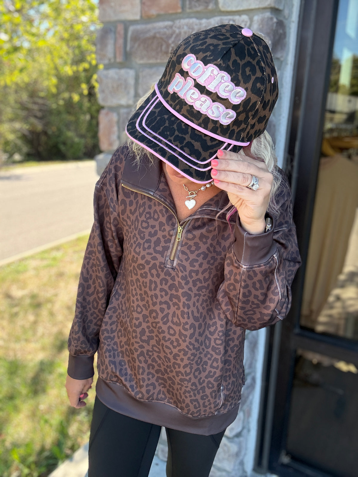 Pretty in a Pullover- Leopard