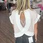 Open Air Striped Top- Pink