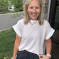 Open Air Striped Top- Pink