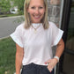 Open Air Striped Top- Pink