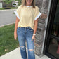 Open Air Stripe Top- Yellow
